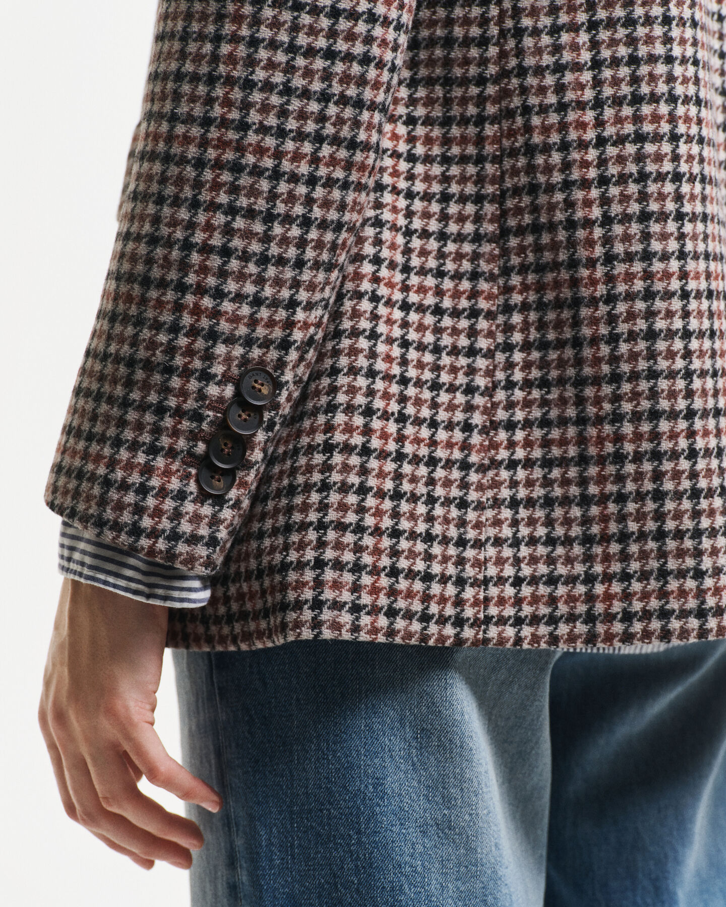 Blazer pied-de-poule regular fit