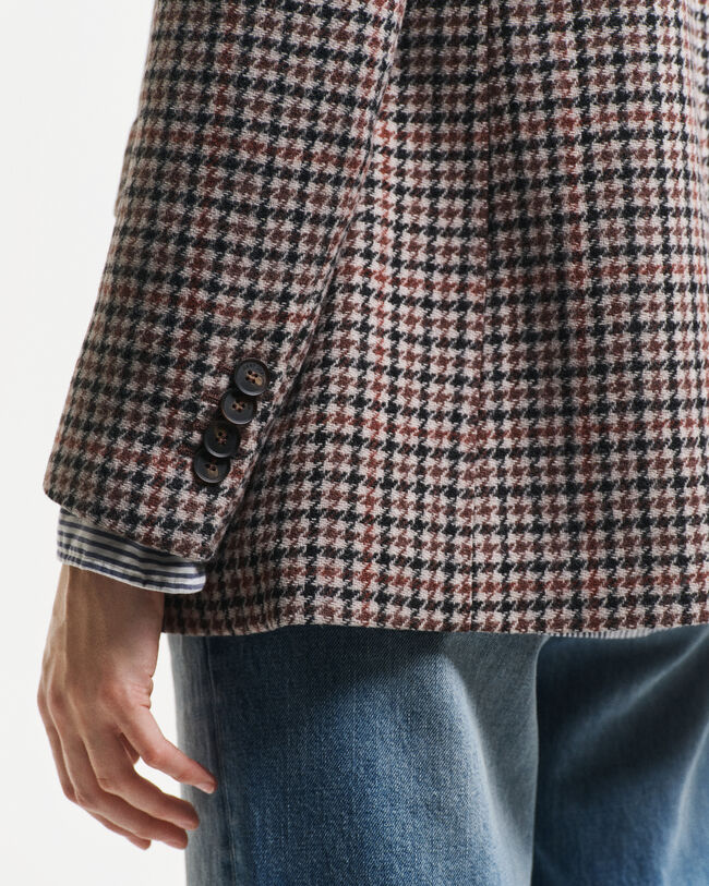 Blazer pied-de-poule regular fit