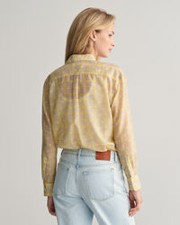 Camicia in seta di cotone G Patterned relaxed fit