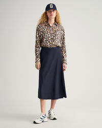 Camicia in modal leopardato regular fit
