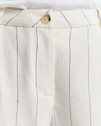 Pantaloncini di lino gessati