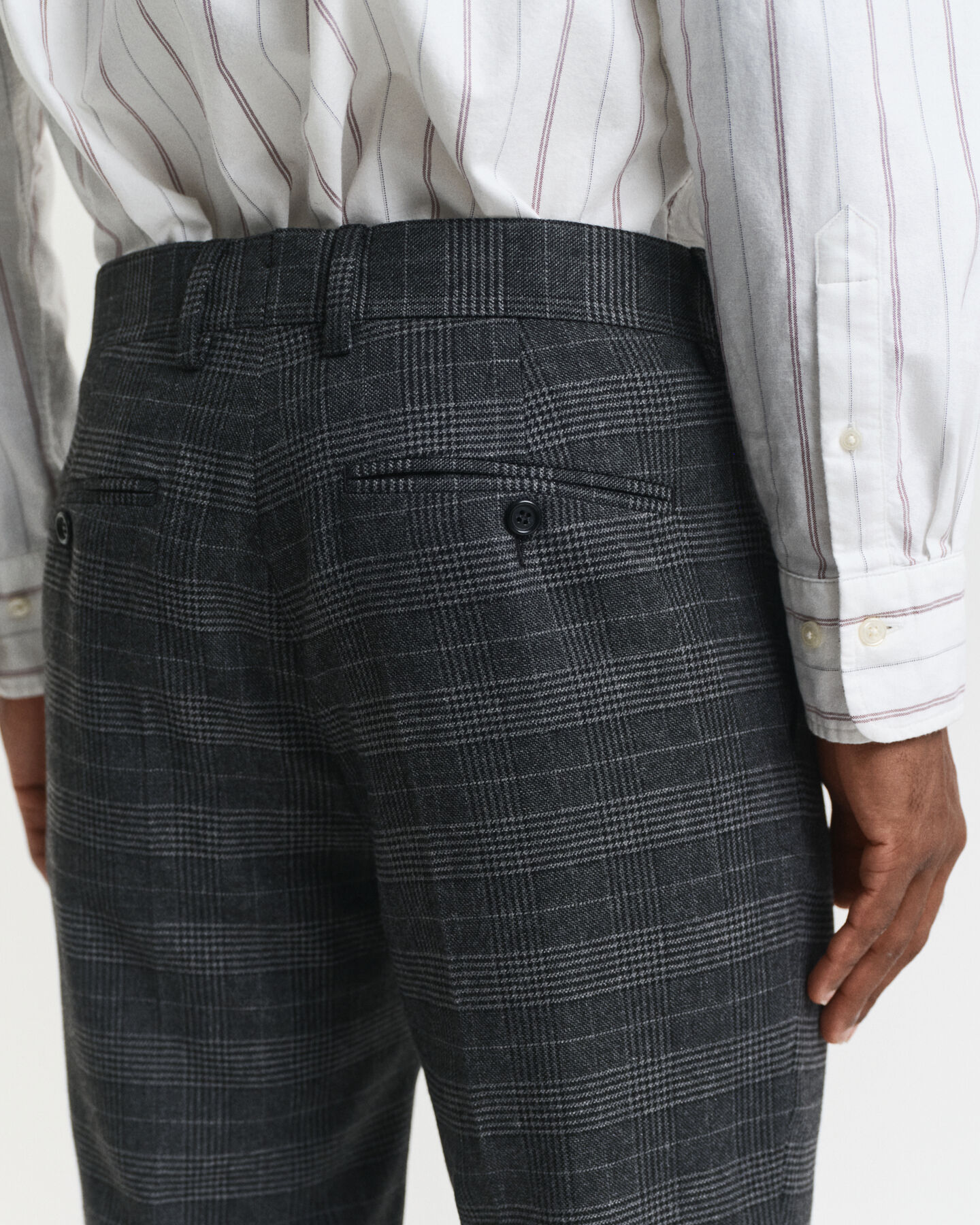 Pantaloni da abito a quadri Glen Check slim fit