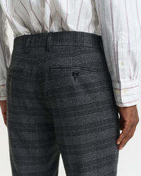 Pantaloni da abito a quadri Glen Check slim fit