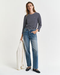 T-shirt Breton con maniche a 3/4