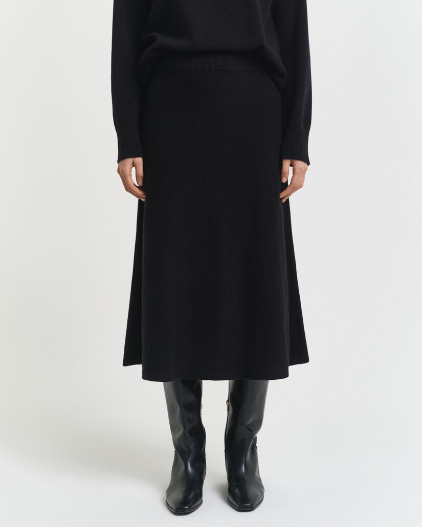 Gonna in finissima lana d'agnello