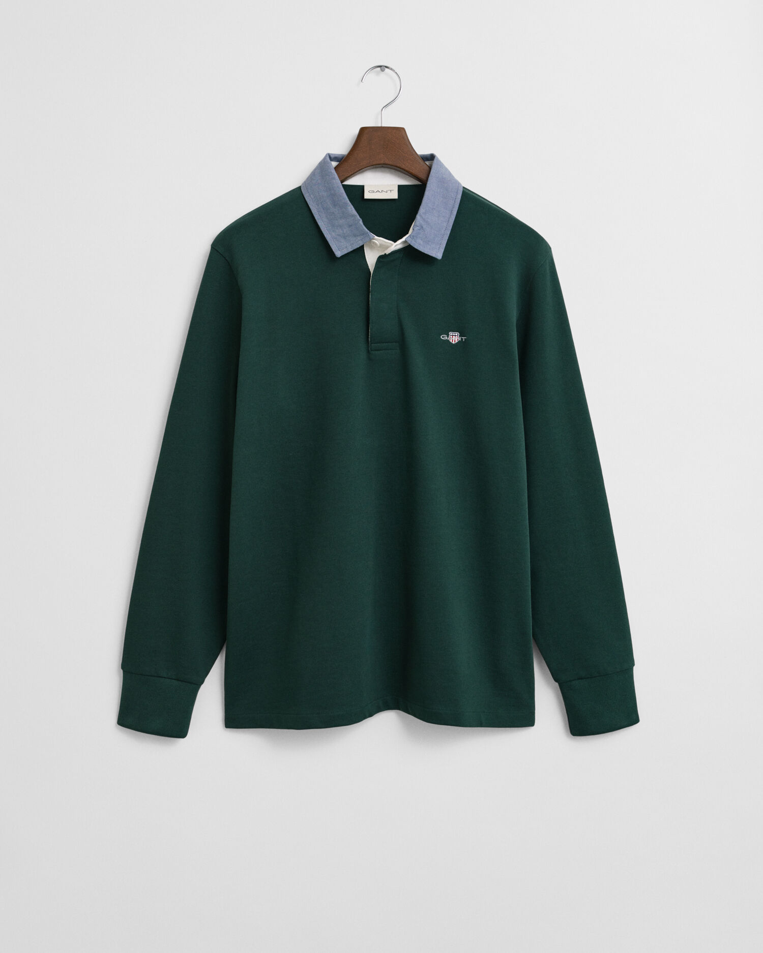 Heavy Rugger con colletto in chambray