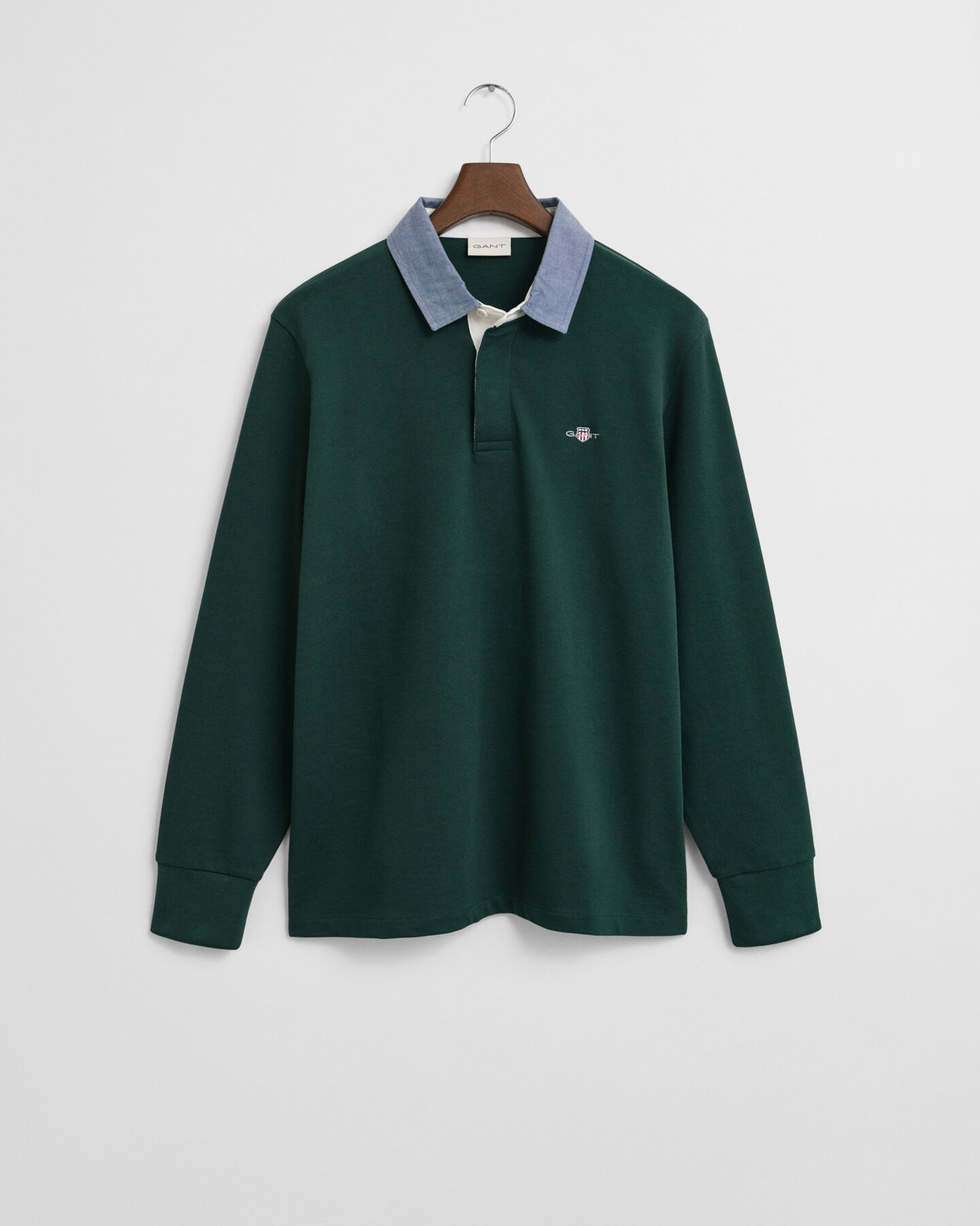 Heavy Rugger con colletto in chambray