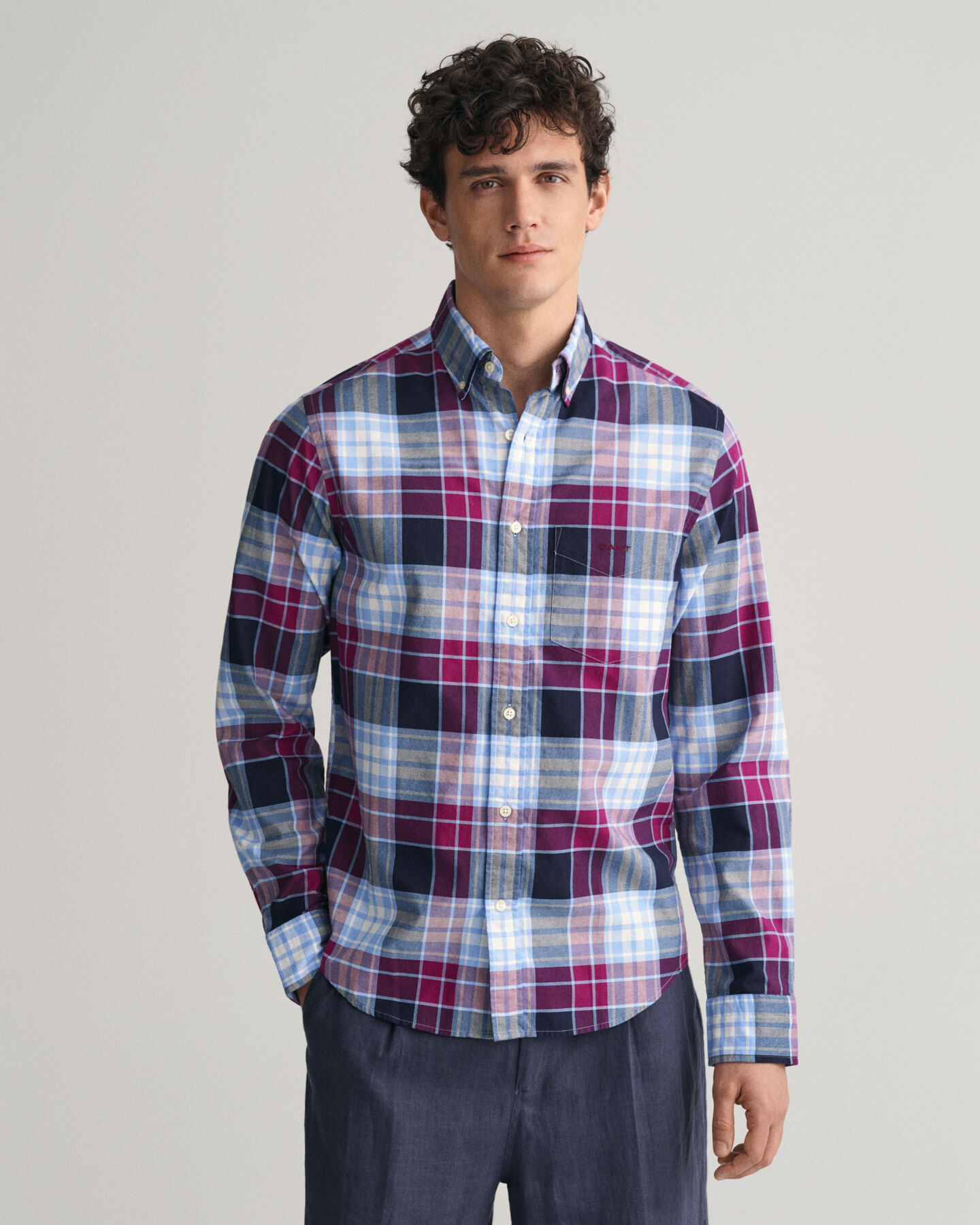 Camicia Archive Oxford a quadri regular fit