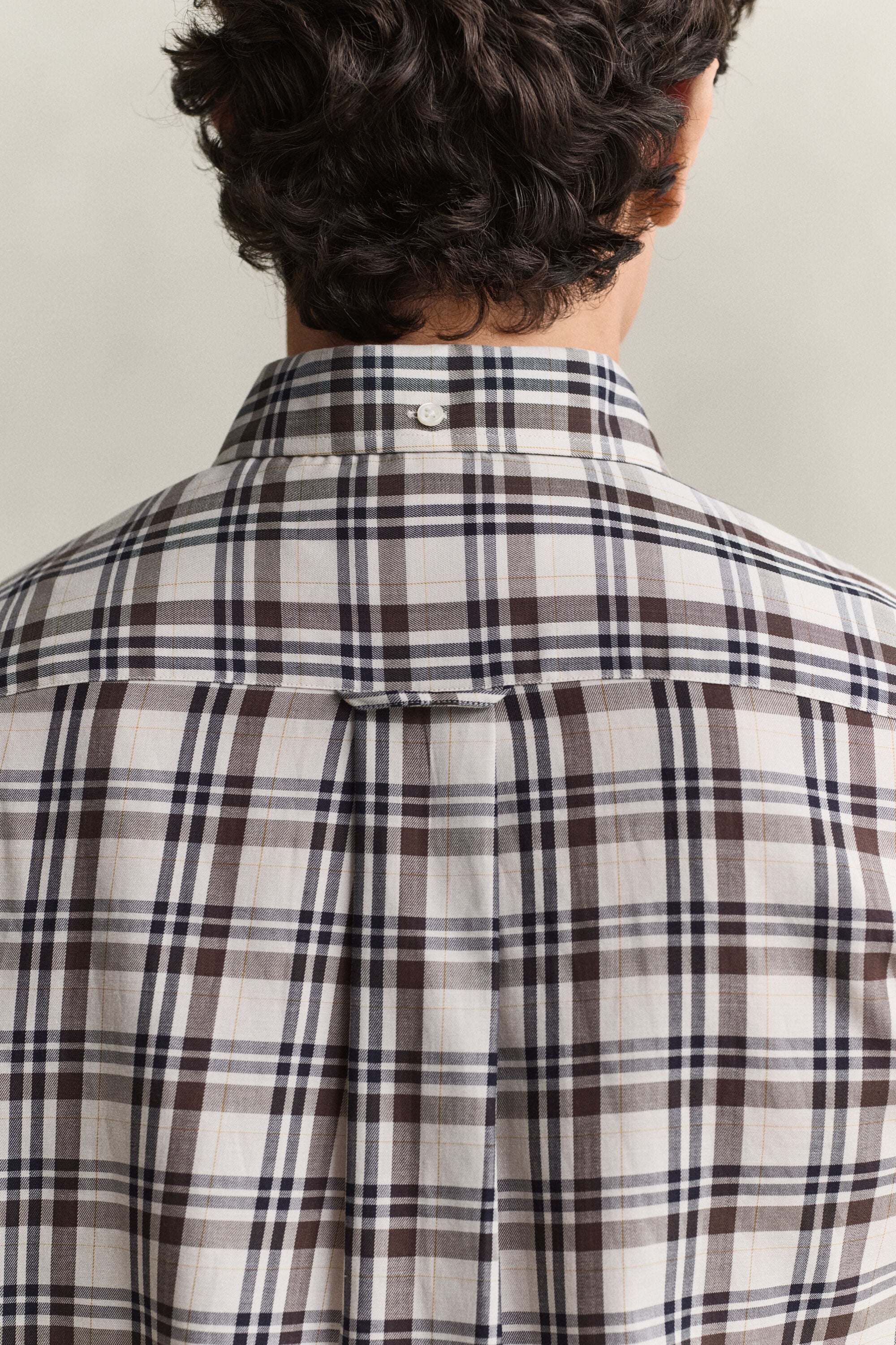 Camicia in twill a quadri