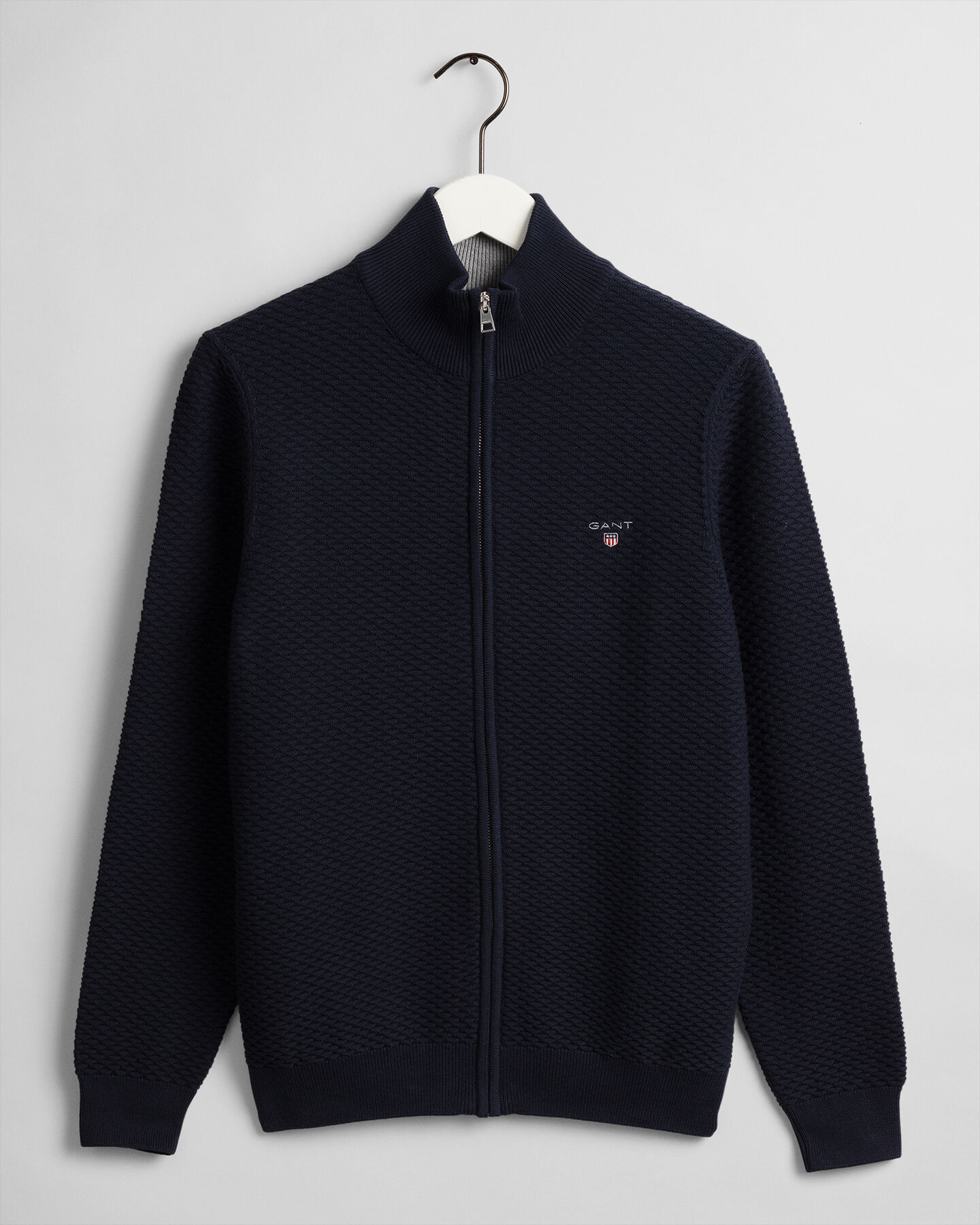 Maglia Triangle Texture con zip lunga