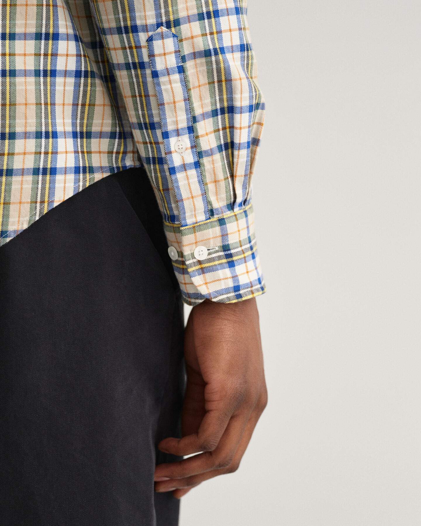 Camicia con motivo scozzese regular fit