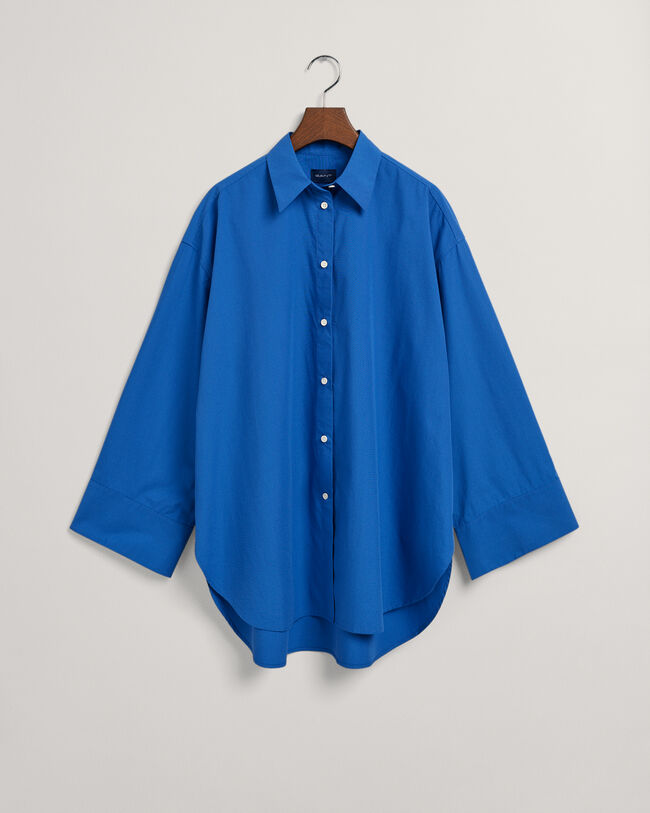 Camicia con polsini ampi e oversize fit