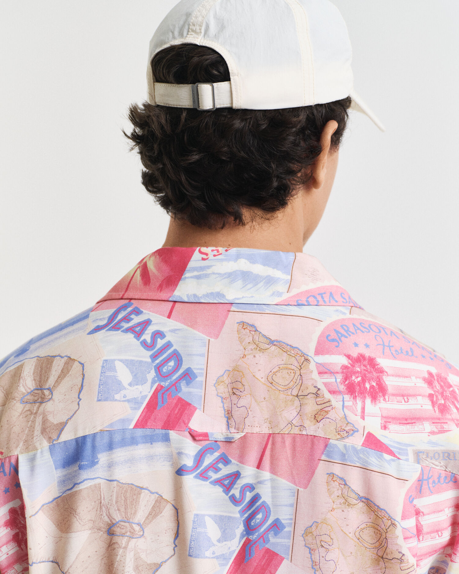 Camicia a maniche corte con stampa Resort relaxed fit