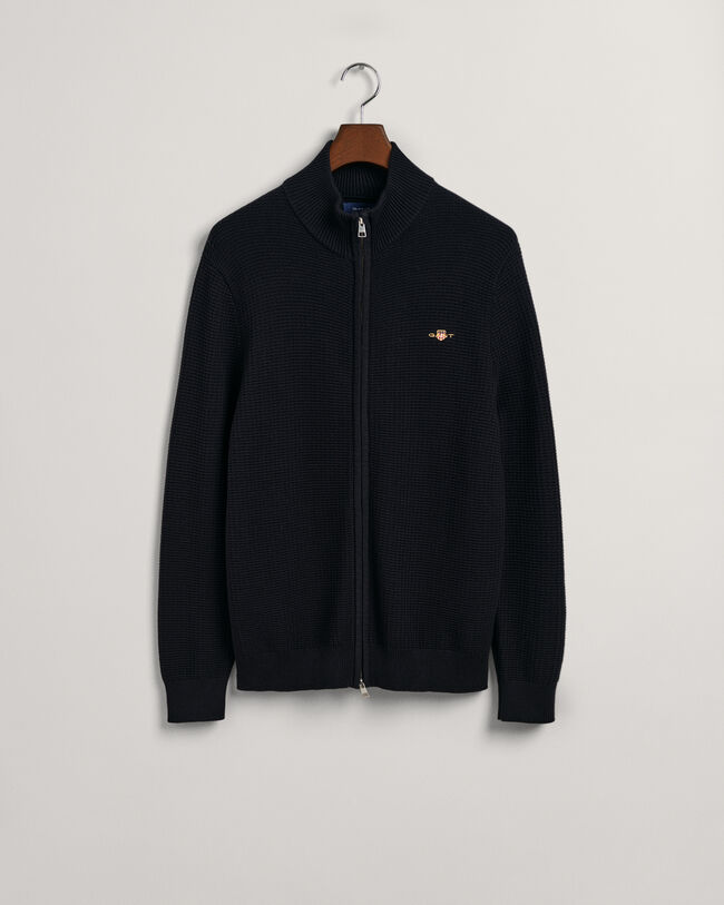 Cardigan in cotone testurizzato