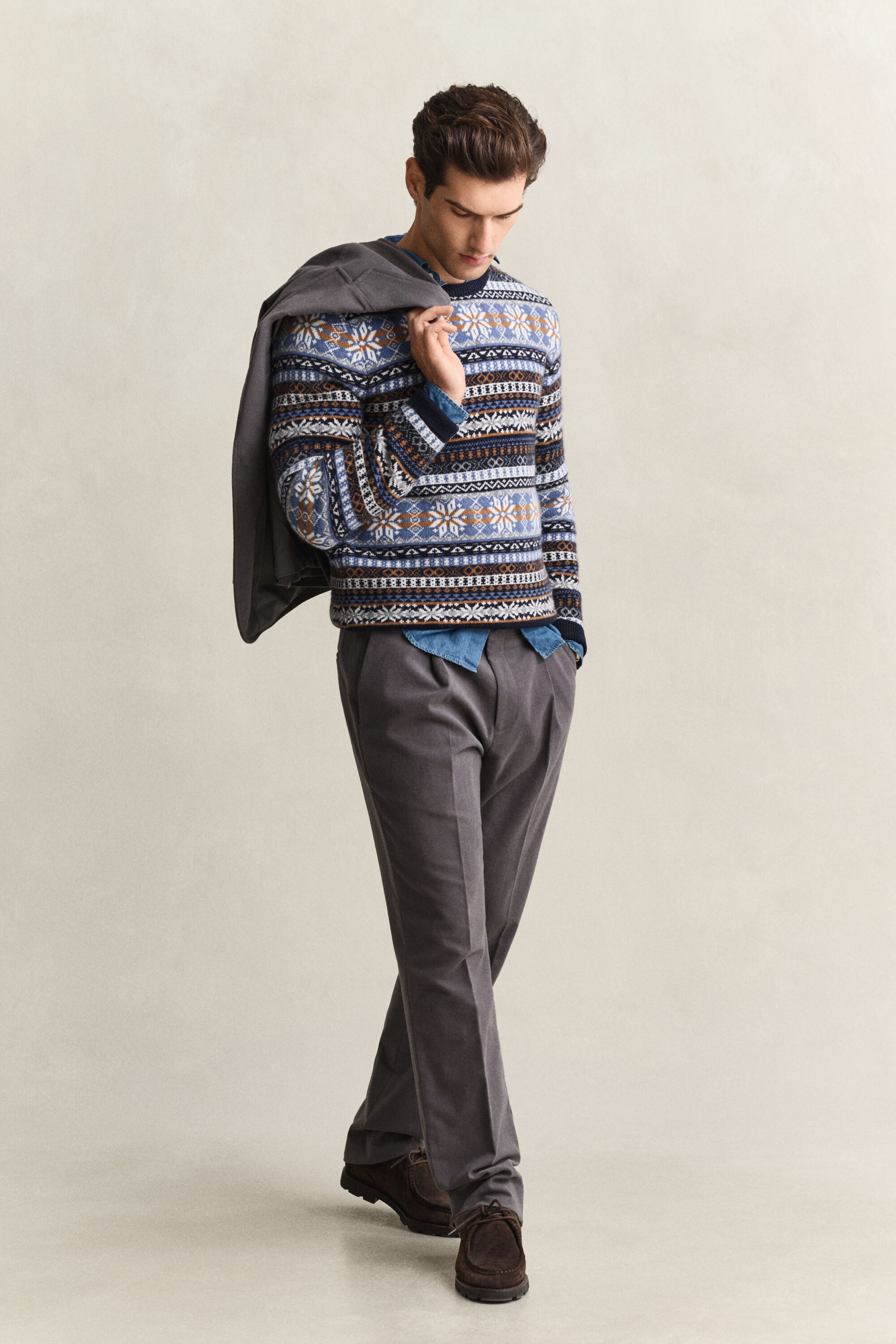 Maglia girocollo Fair Isle