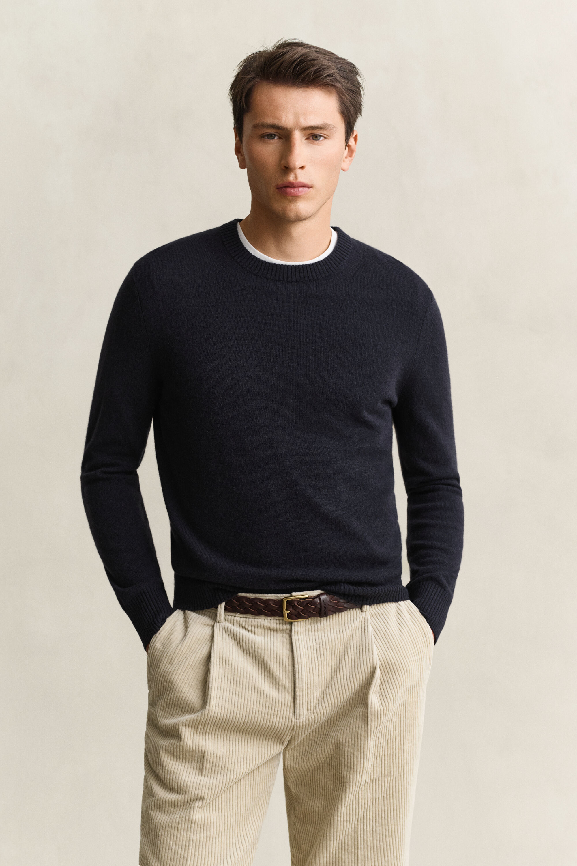Maglia girocollo in cashmere