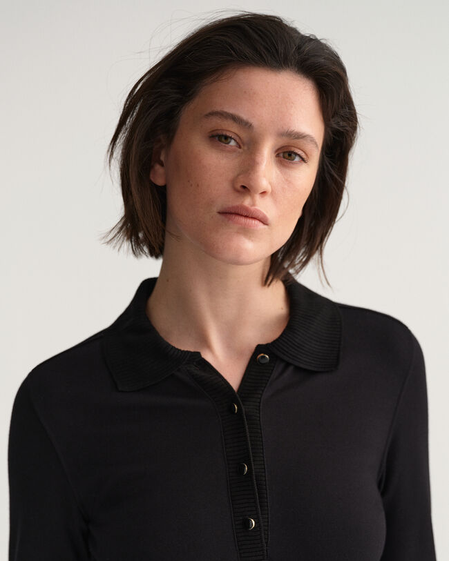 Abito polo in jersey