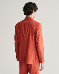 Blazer da abito in misto lino-cotone