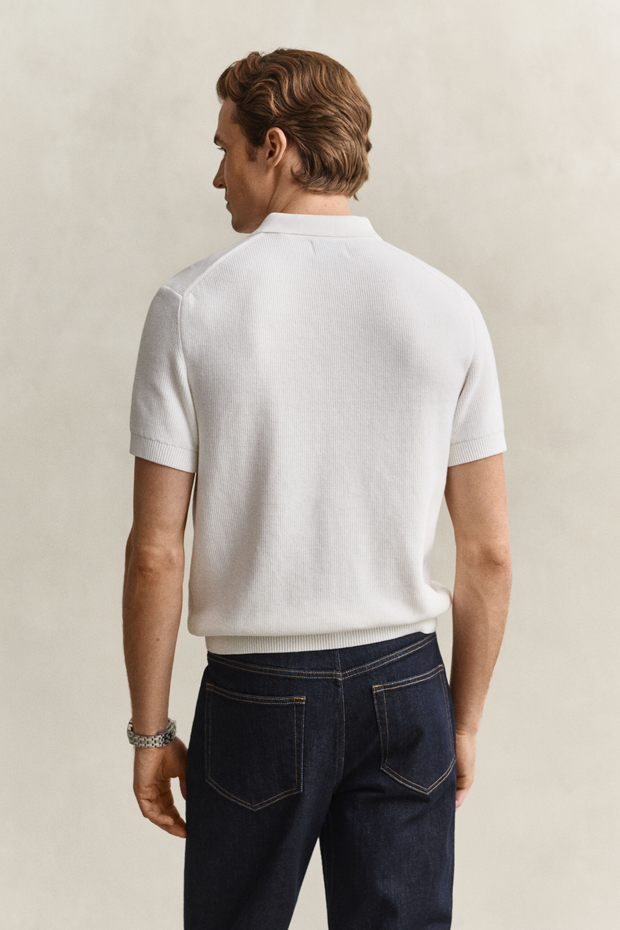 Polo in cotone a coste