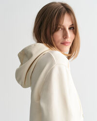 Felpa con cappuccio stampa piccola