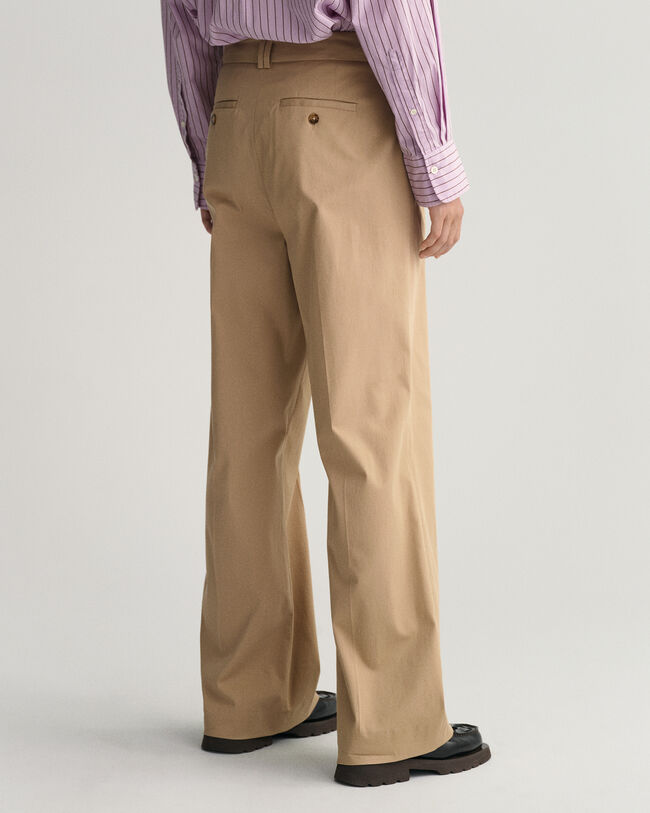 Pantaloni chino a vita alta relaxed fit