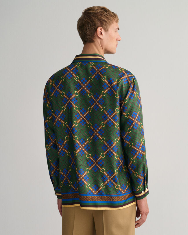Camicia in seta Medallion relaxed fit