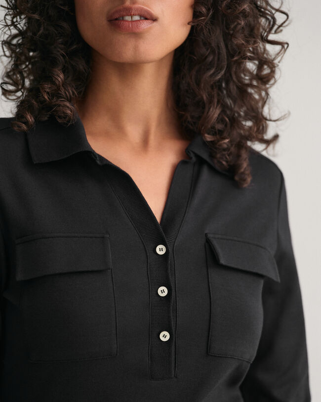 Abito stile polo in jersey slim fit