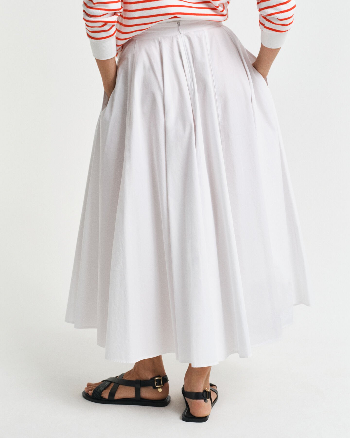 Gonna midi in cotone