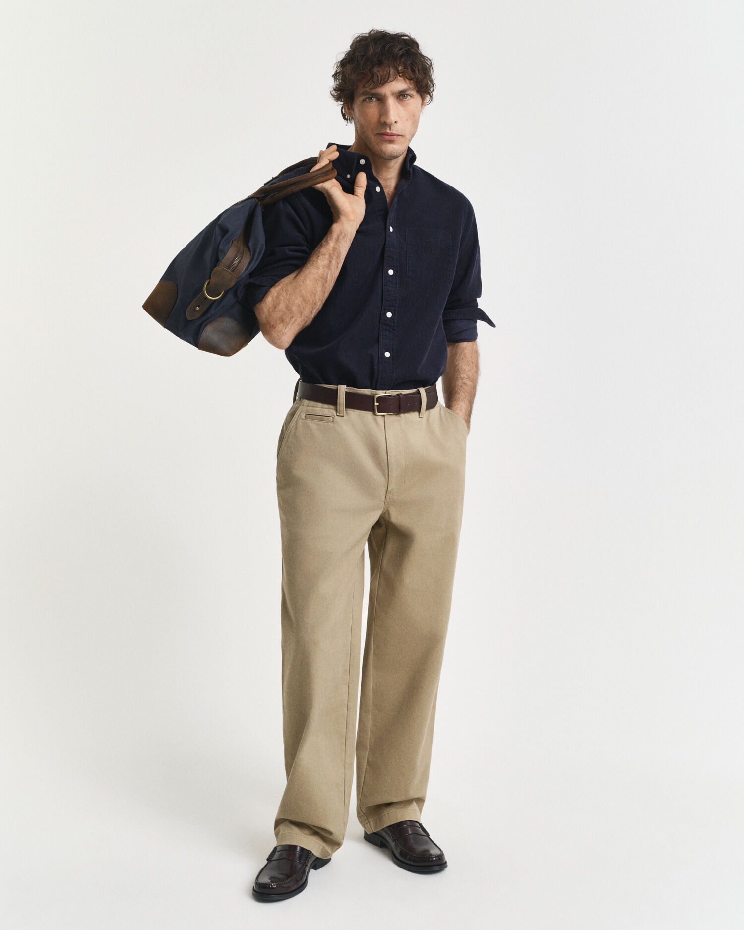 Camicia in velluto a coste regular fit