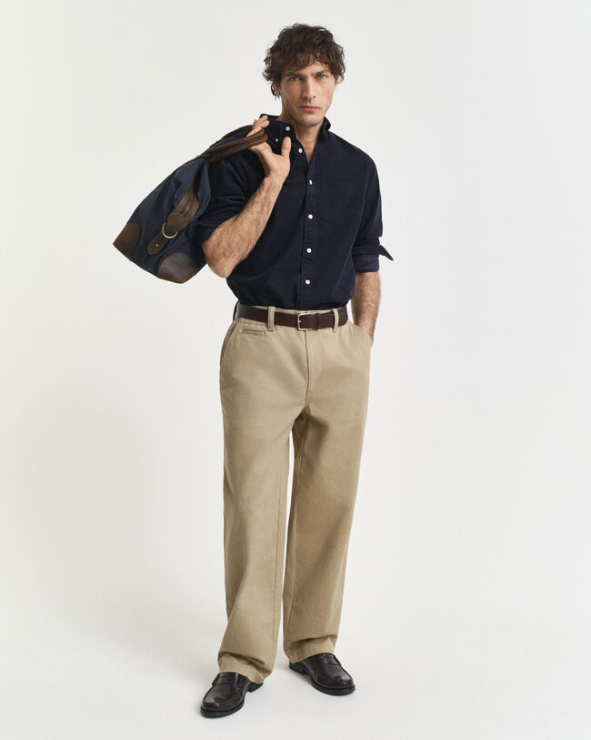 Camicia in velluto a coste regular fit