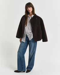 Camicia classica in popeline a righe relaxed fit