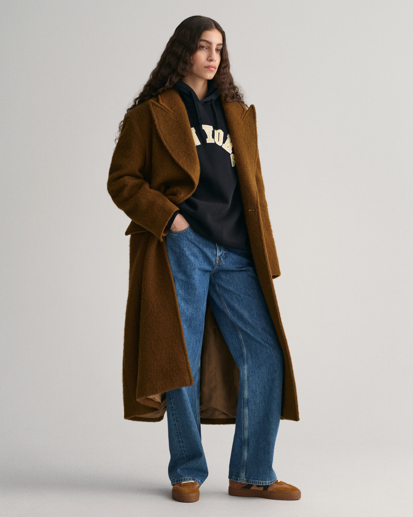 Felpa con cappuccio New York