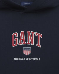 Felpa Retro Shield con cappuccio teens