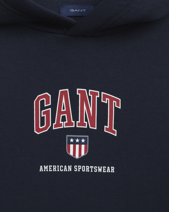 Felpa Retro Shield con cappuccio teens