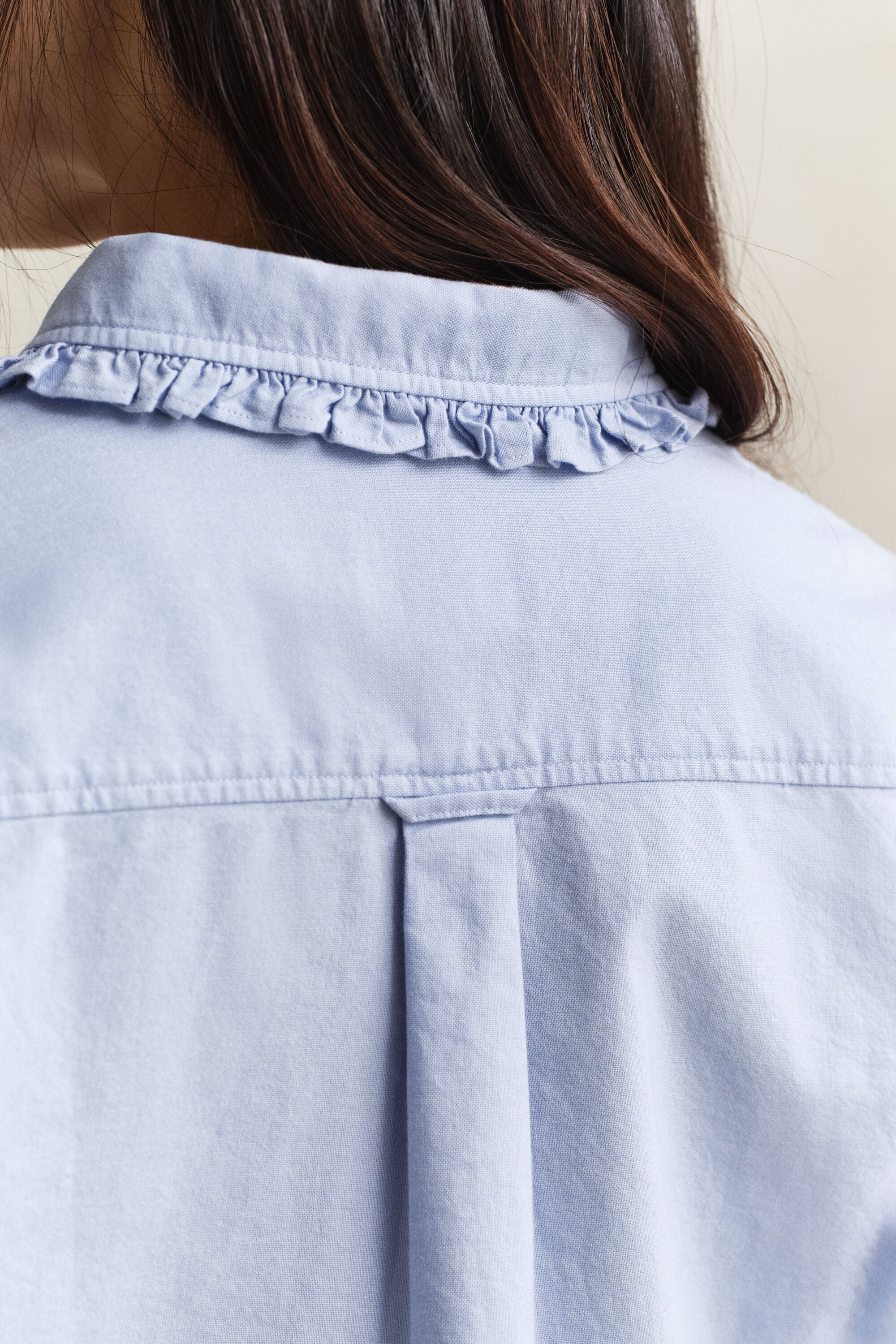 Camicia Oxford classica con volant