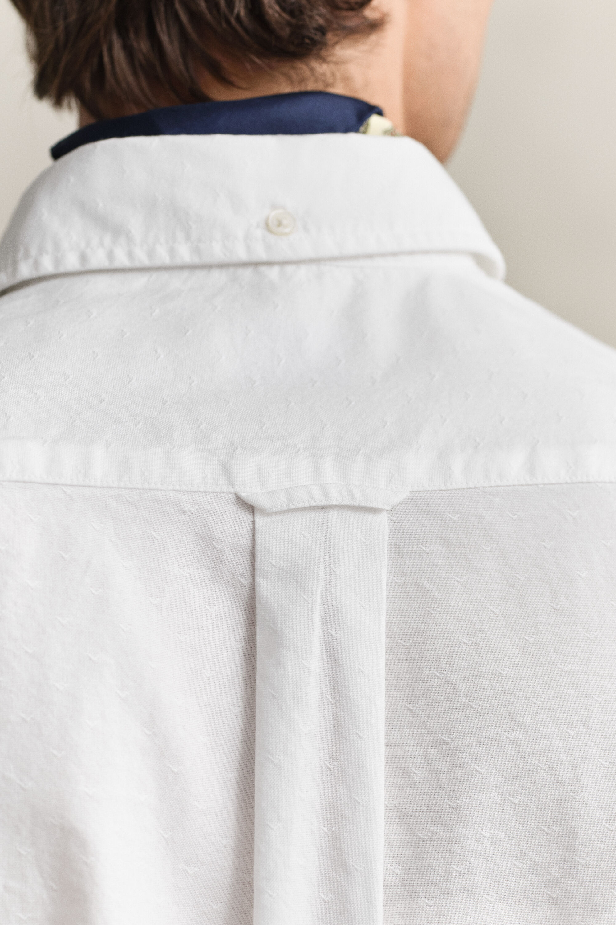 Camicia Oxford classica in tessuto a ratiera