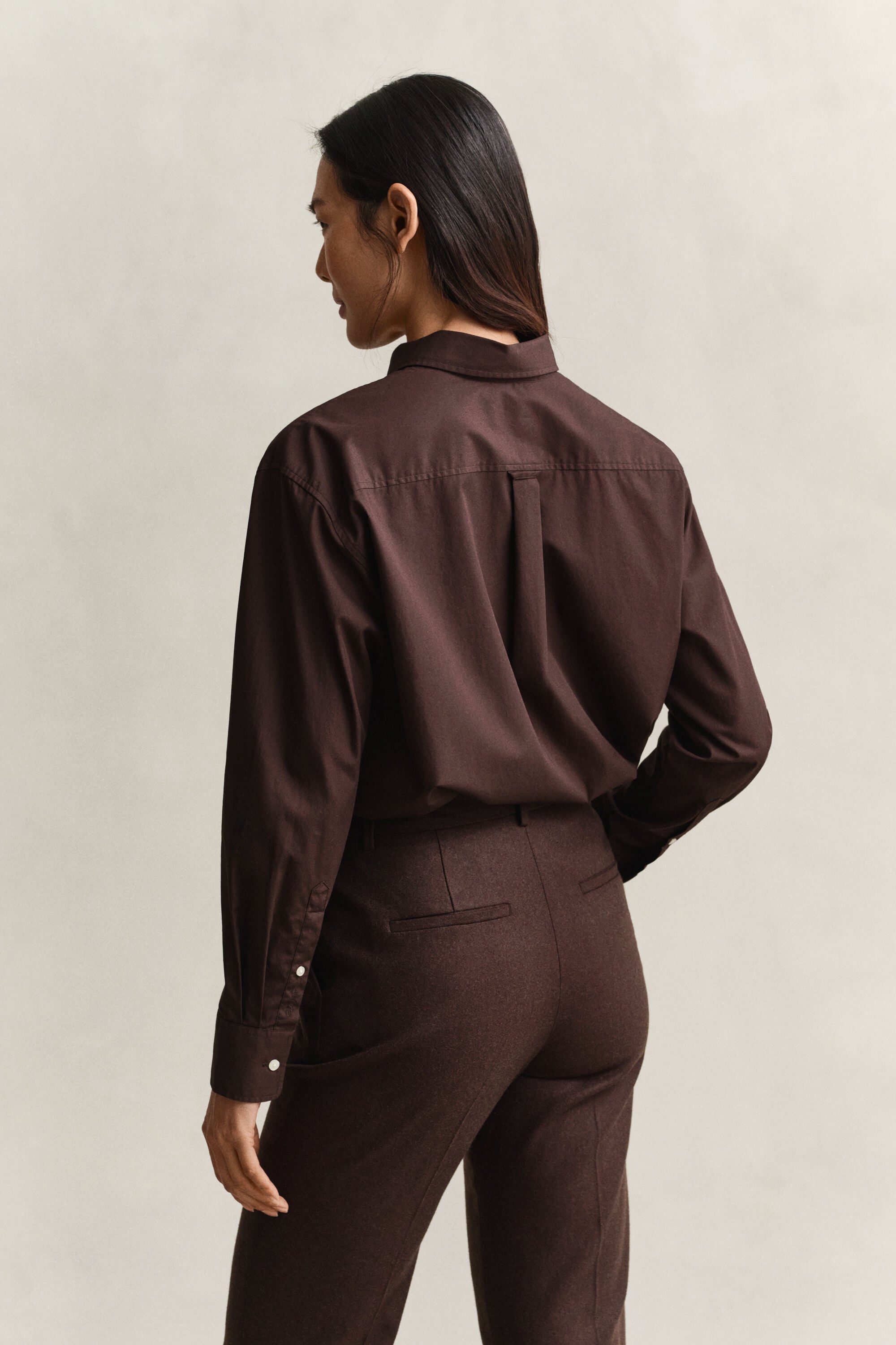 Camicia classica in popeline relaxed fit