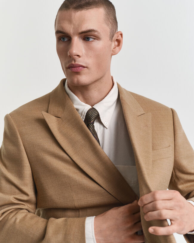 Blazer Club in flanella Camel
