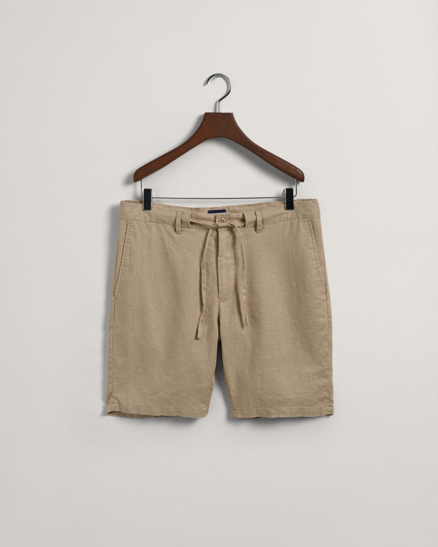 Pantaloncini con coulisse in lino relaxed fit