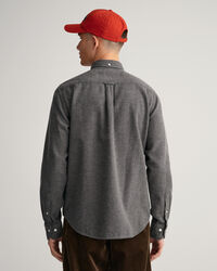 Camicia in tessuto a spina di pesce regular fit