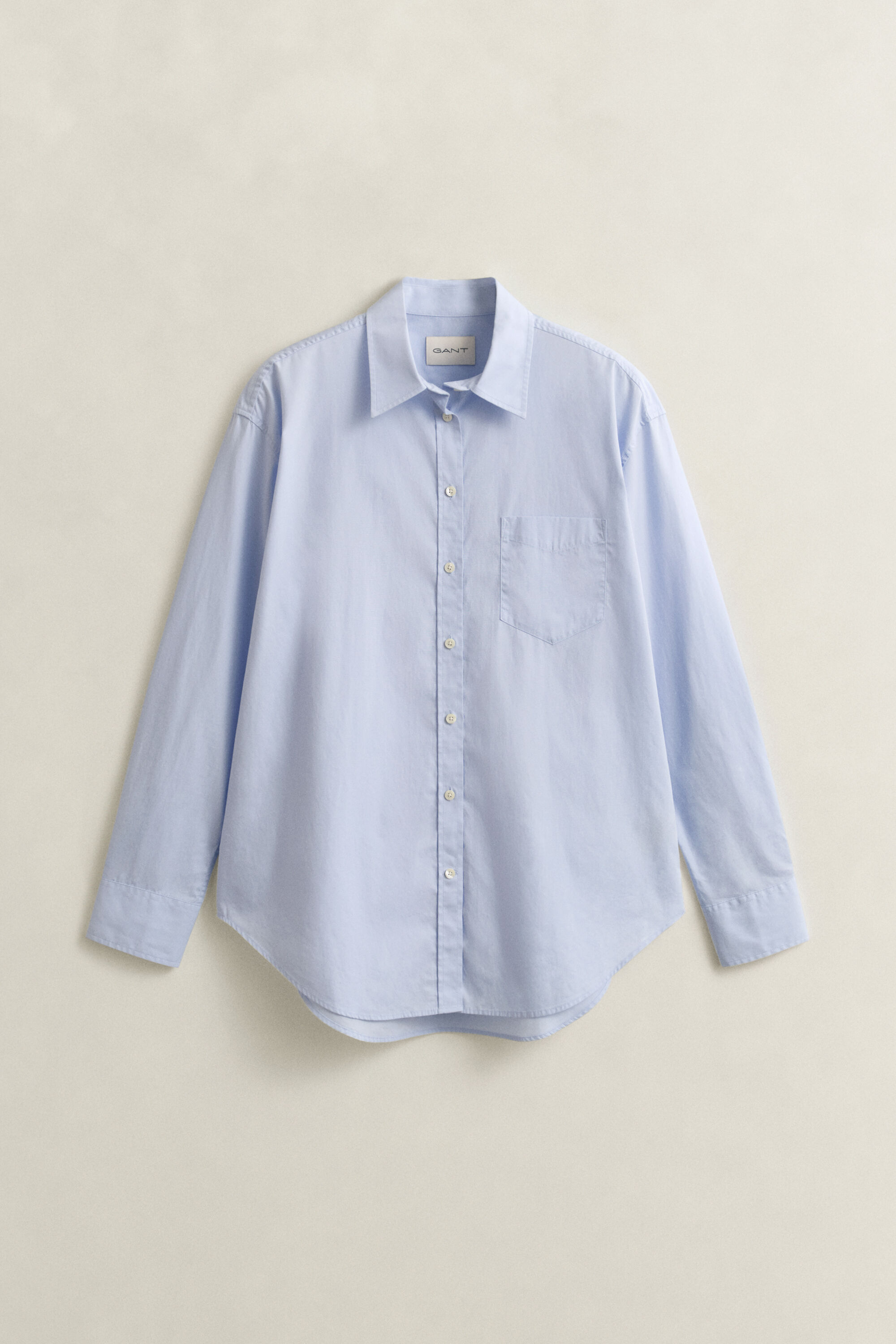 Camicia classica in popeline relaxed fit