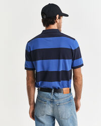 Polo in piqué colour block