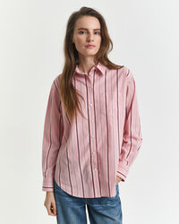 Camicia classica in popeline a righe relaxed fit