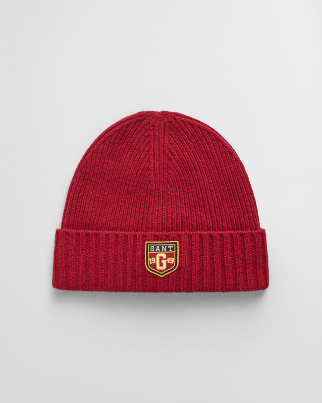 Berretto in lana con stemma