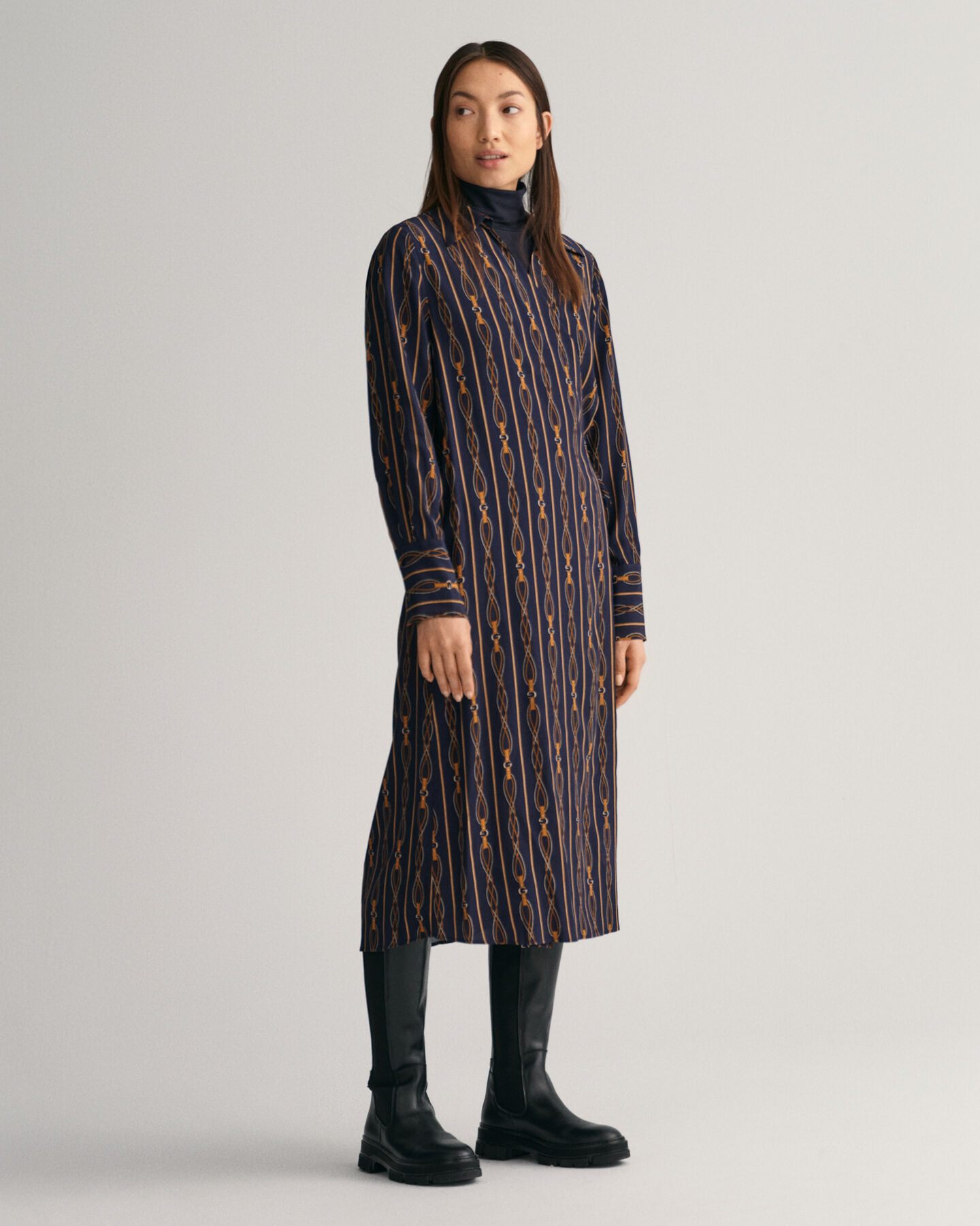 Abito a portafoglio Rope a righe regular fit