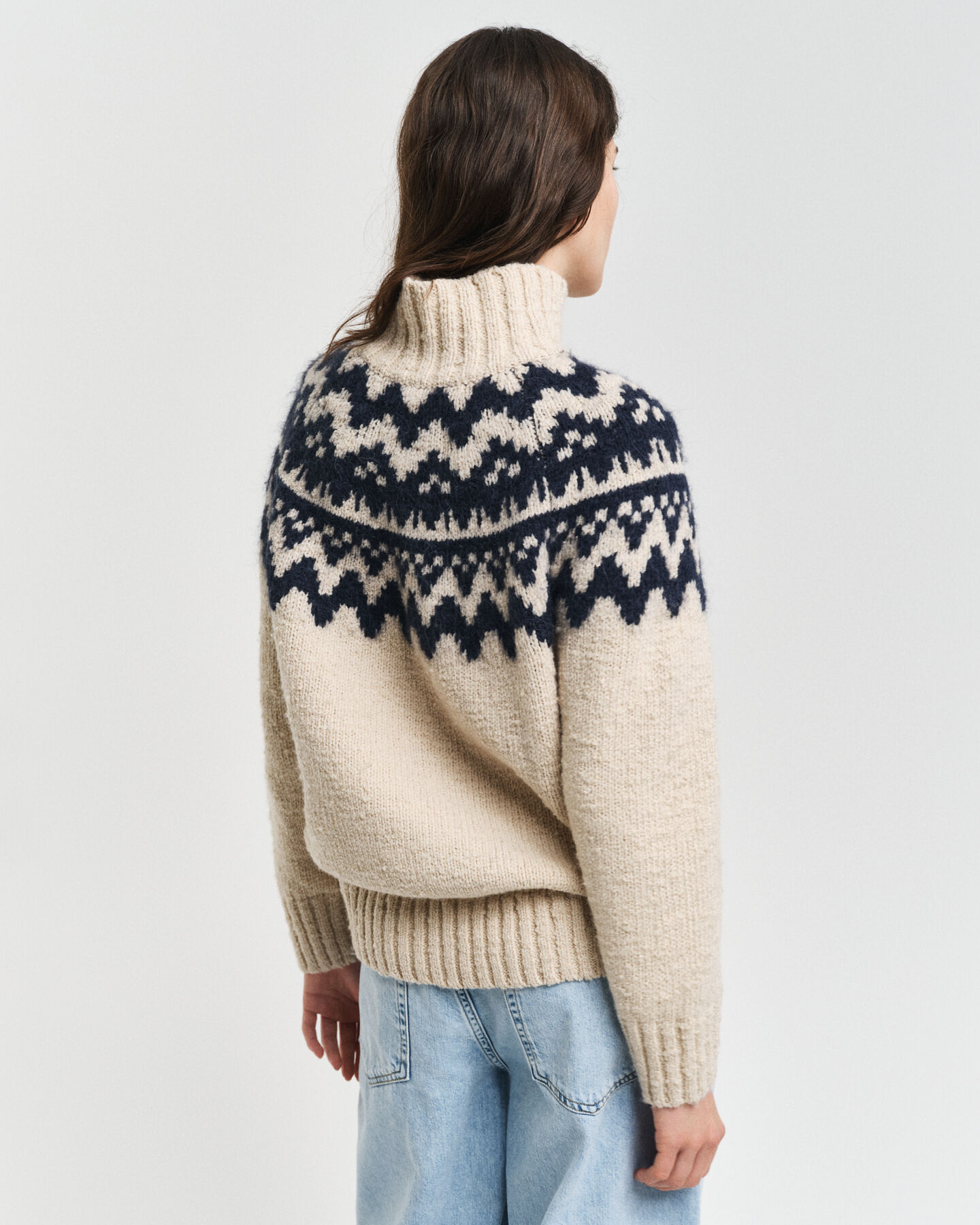 Maglia a collo alto Fair Isle