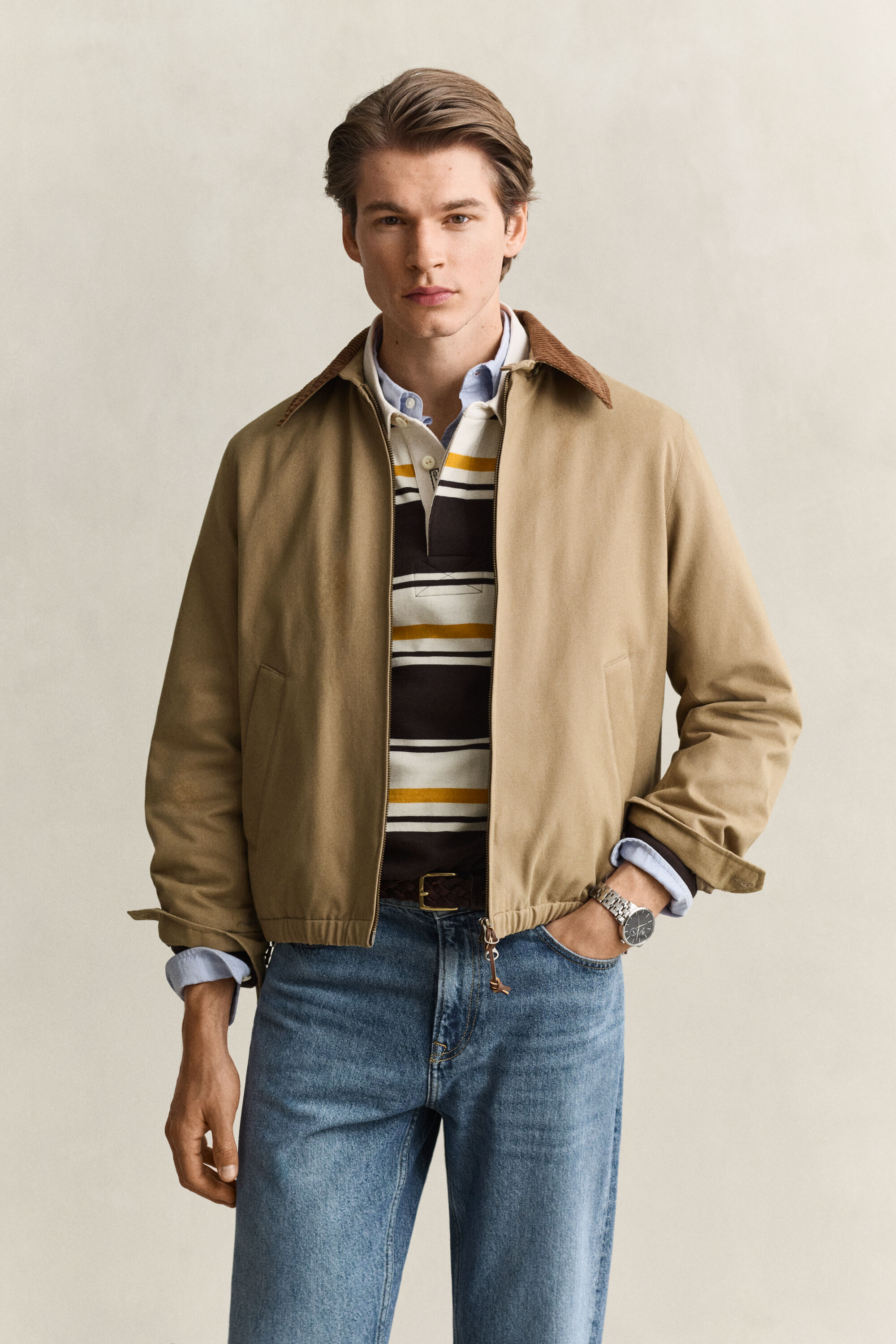 Giacca Harrington in moleskin