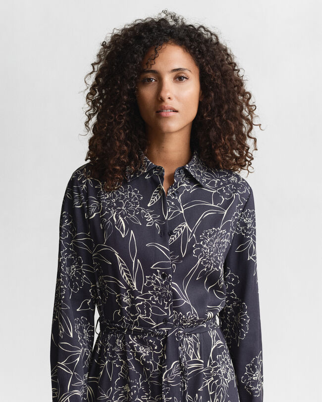 Abito chemisier con stampa Floral Print