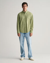 Camicia in tessuto a ratiera a righe relaxed fit