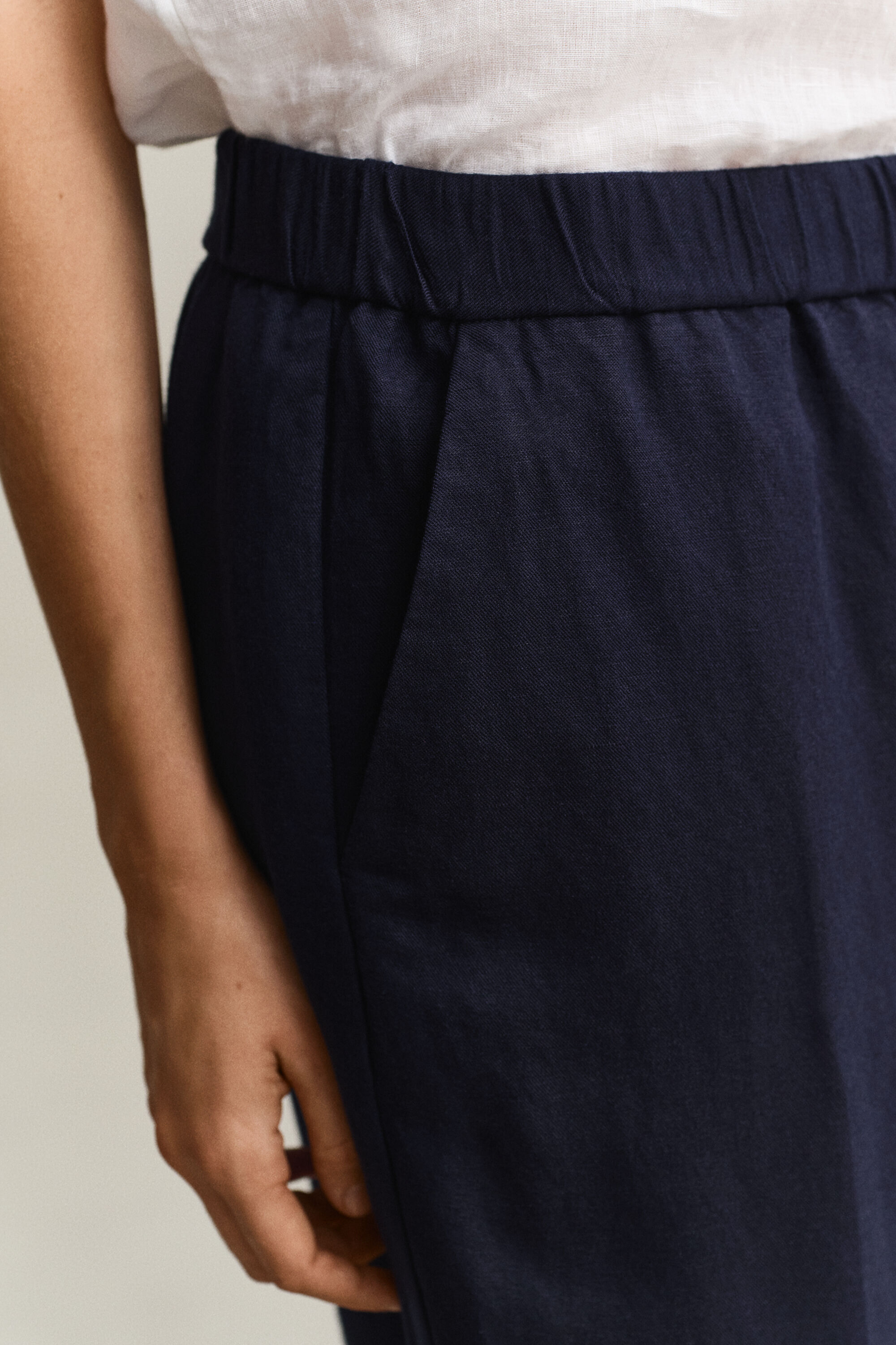 Pantaloni in misto lino